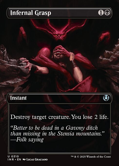 Infernal Grasp (310) - BORDERLESS (Foil) - NM