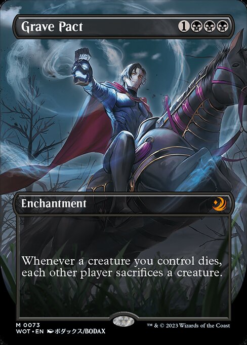 Grave Pact (73) - BORDERLESS - FULL ART - NM