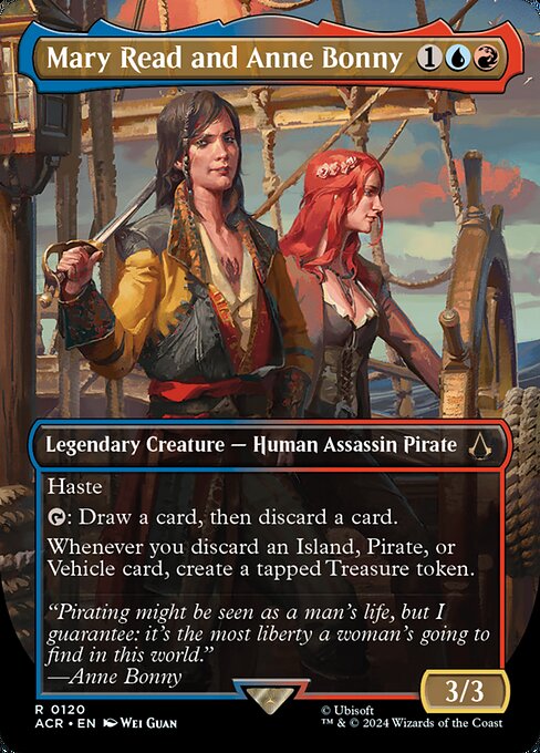 Mary Read and Anne Bonny (120) - BORDERLESS (Foil) - NM