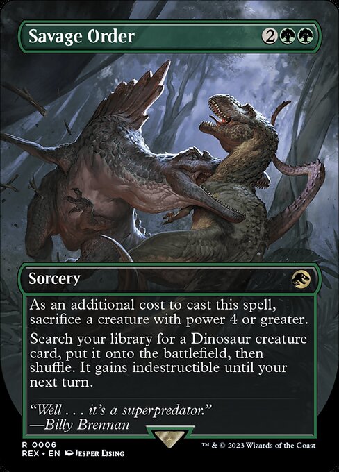 Savage Order (6) - BORDERLESS (Foil) - NM