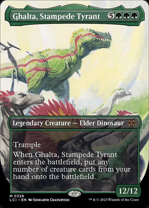 Ghalta, Stampede Tyrant (326) - BORDERLESS - NM