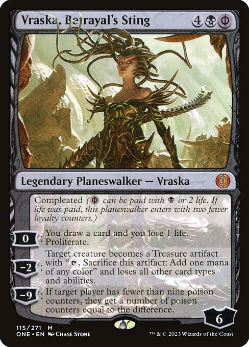 Vraska, Betrayal's Sting (115) - NM