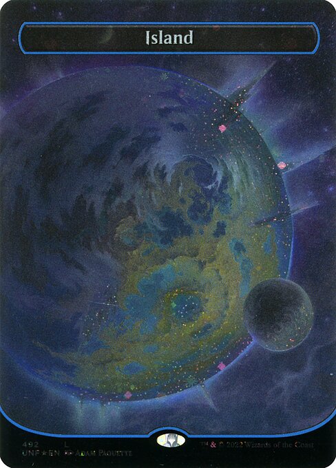 Island (492) - FULL ART (Foil) - NM