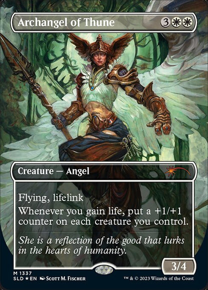 Archangel of Thune (1337) - BORDERLESS (Foil) - NM