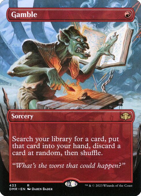 Gamble (433) - BORDERLESS - FULL ART - NM