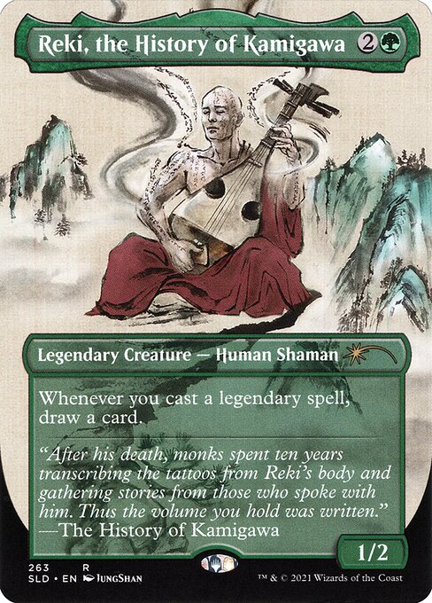 Reki, the History of Kamigawa (263) - BORDERLESS - FULL ART - NM