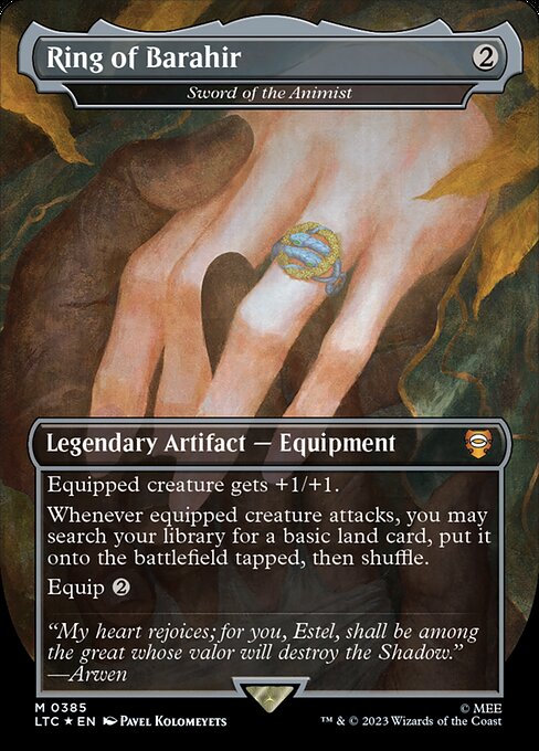 Sword of the Animist (385) - BORDERLESS (Foil) - NM