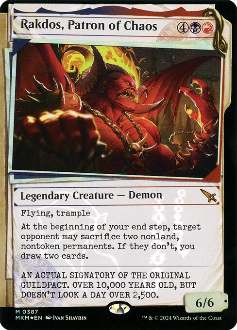 Rakdos, Patron of Chaos (387) - SHOWCASE (Foil) - NM
