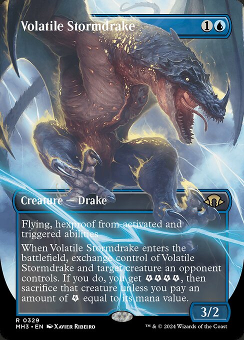Volatile Stormdrake (329) - BORDERLESS - NM