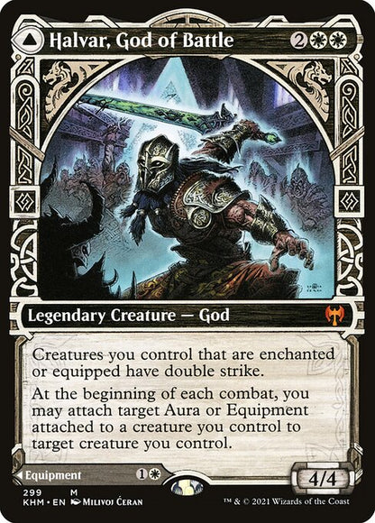 Halvar, God of Battle // Sword of the Realms (299) - SHOWCASE - NM
