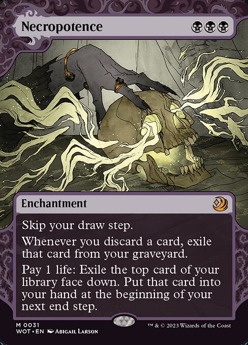 Necropotence (31) - BORDERLESS (Foil) - NM