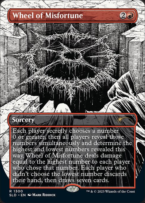 Wheel of Misfortune (1300) - BORDERLESS (Foil) - NM